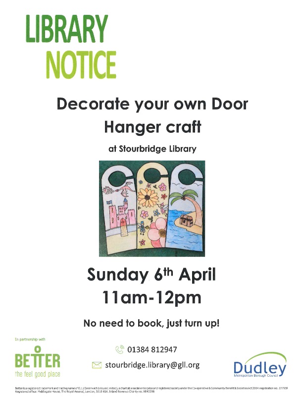 Stourbridge Library - Door Hanger Craft